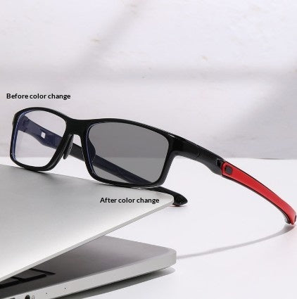 Temperature-Adjustable Blue-Light-Blocking Reading Glasses