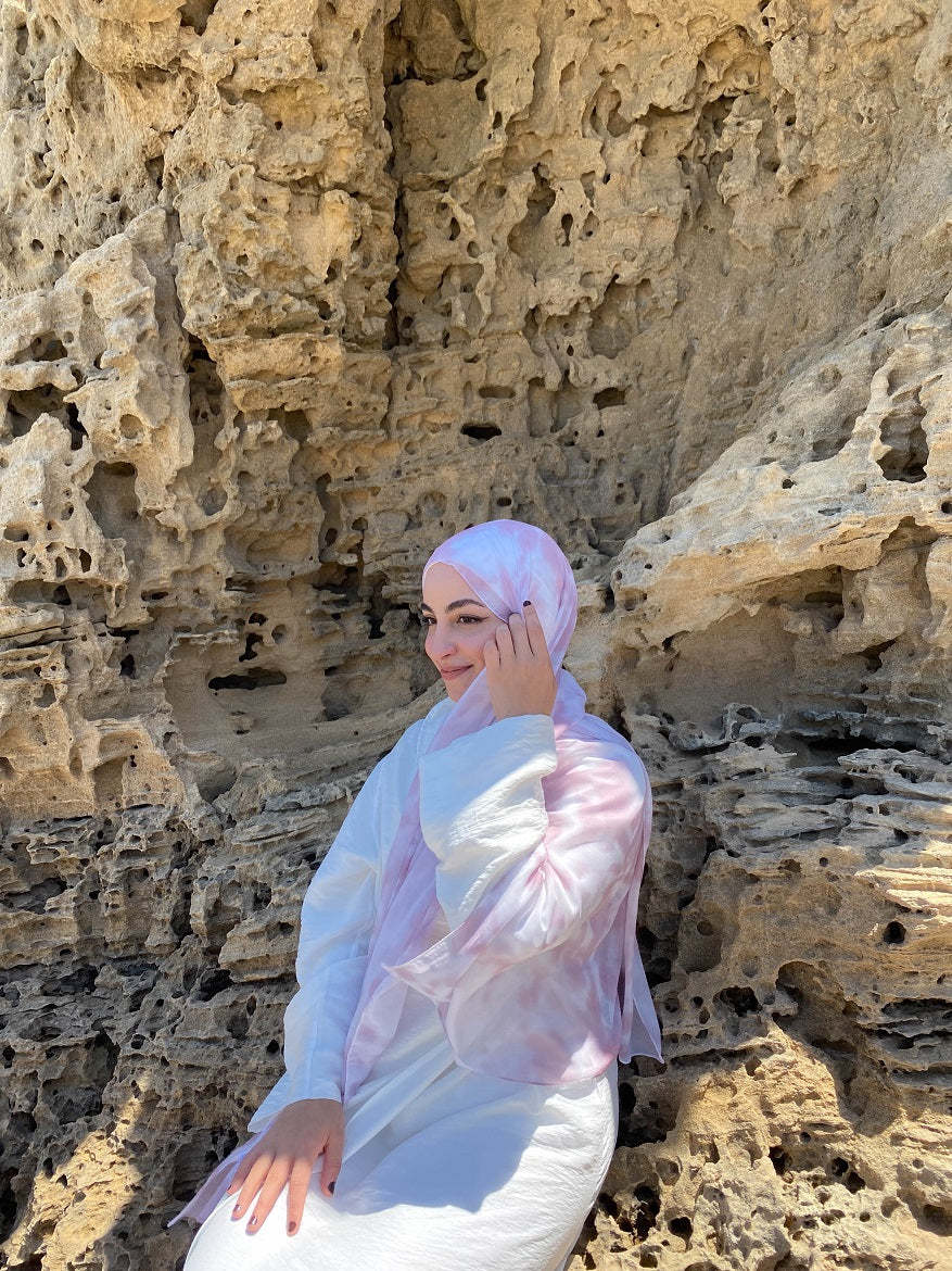 Satin Hijab Printed Shawl Headscarf 30style Above 175cm