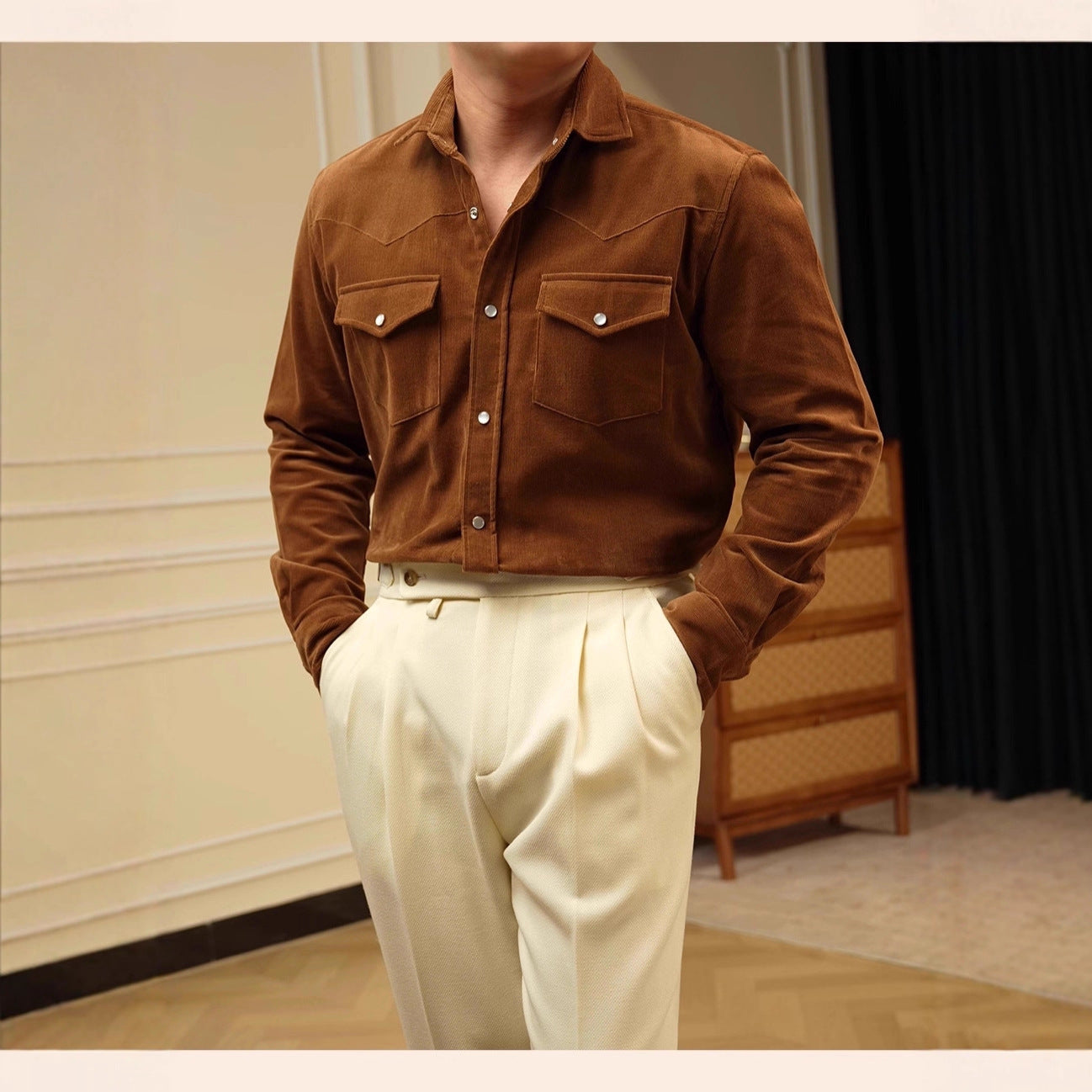Casual Business Shirt Pure Cotton