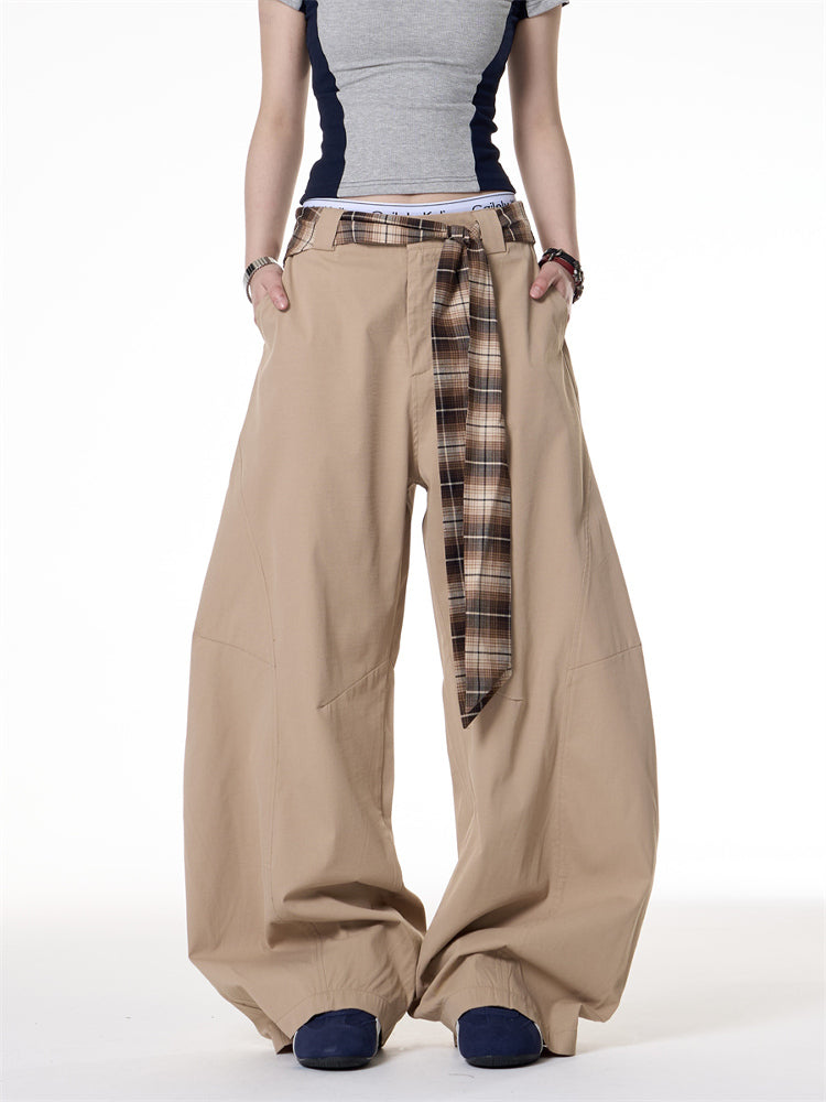 Retro Machete Casual Wide-leg Pants