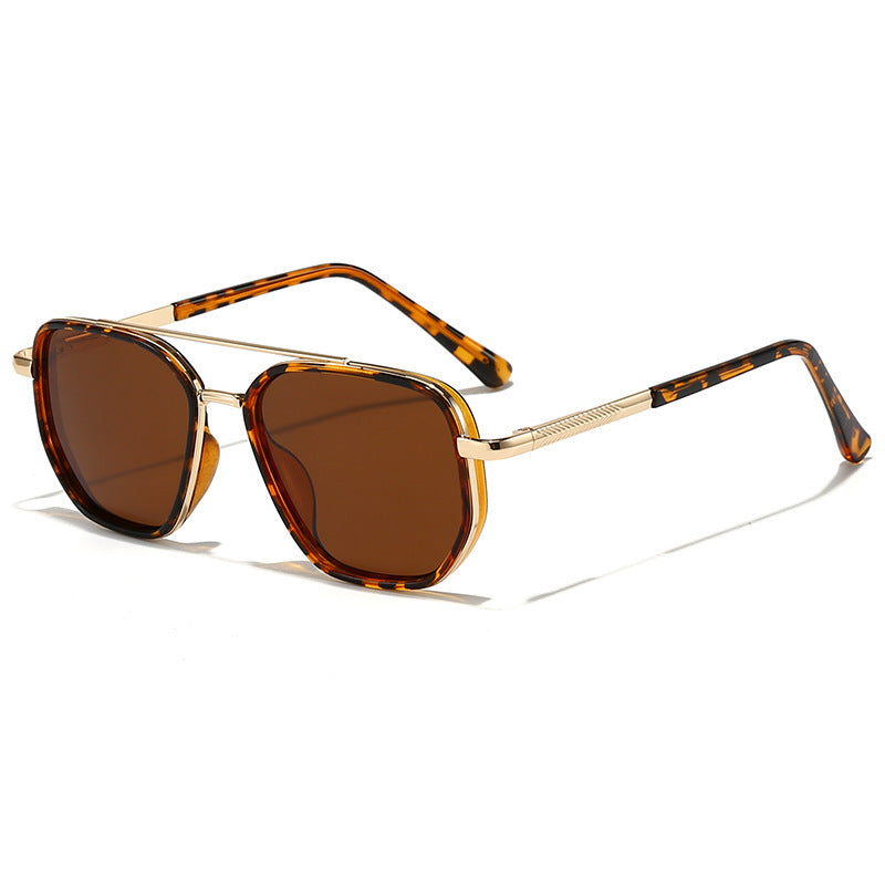 New UV-Protective Chanel-Style Metal Sunglasses For Men Hawksbill Dried