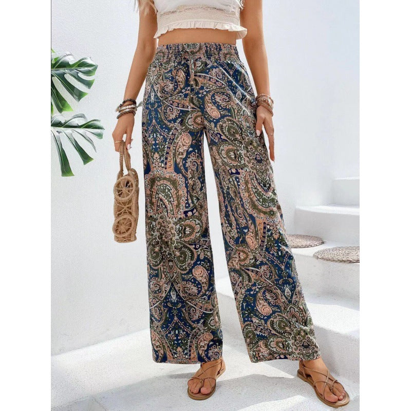 Casual Beach Pants Sea Blue