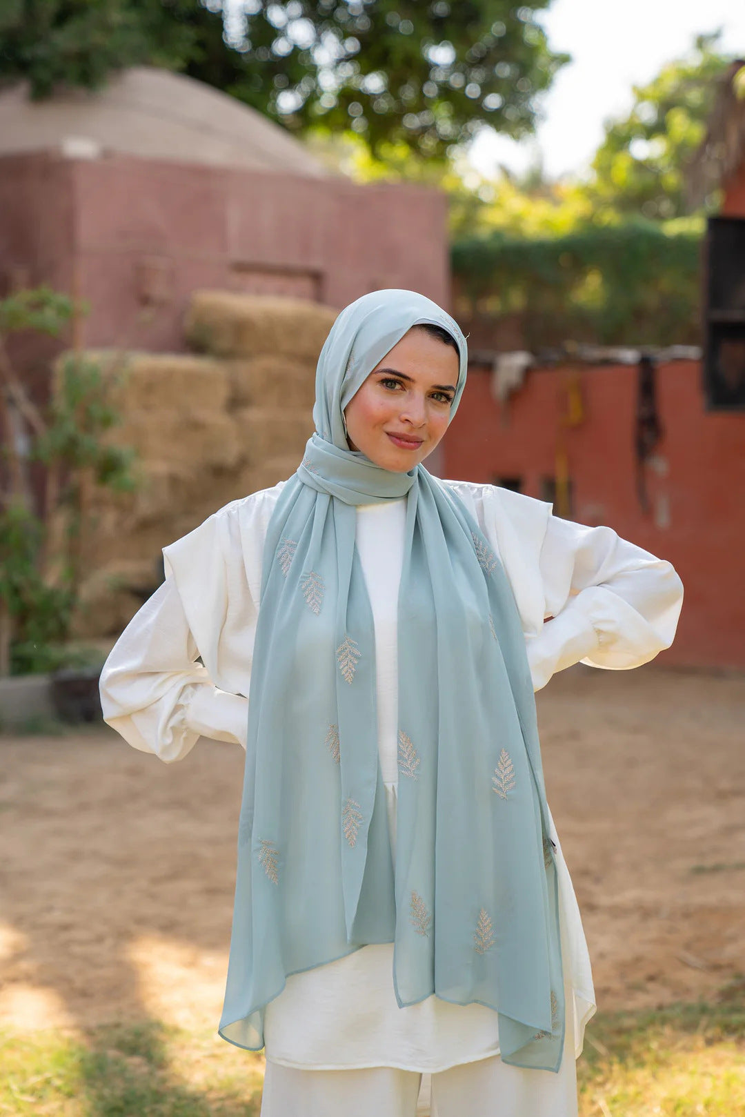 Satin Hijab Printed Shawl Headscarf 47style Above 175cm