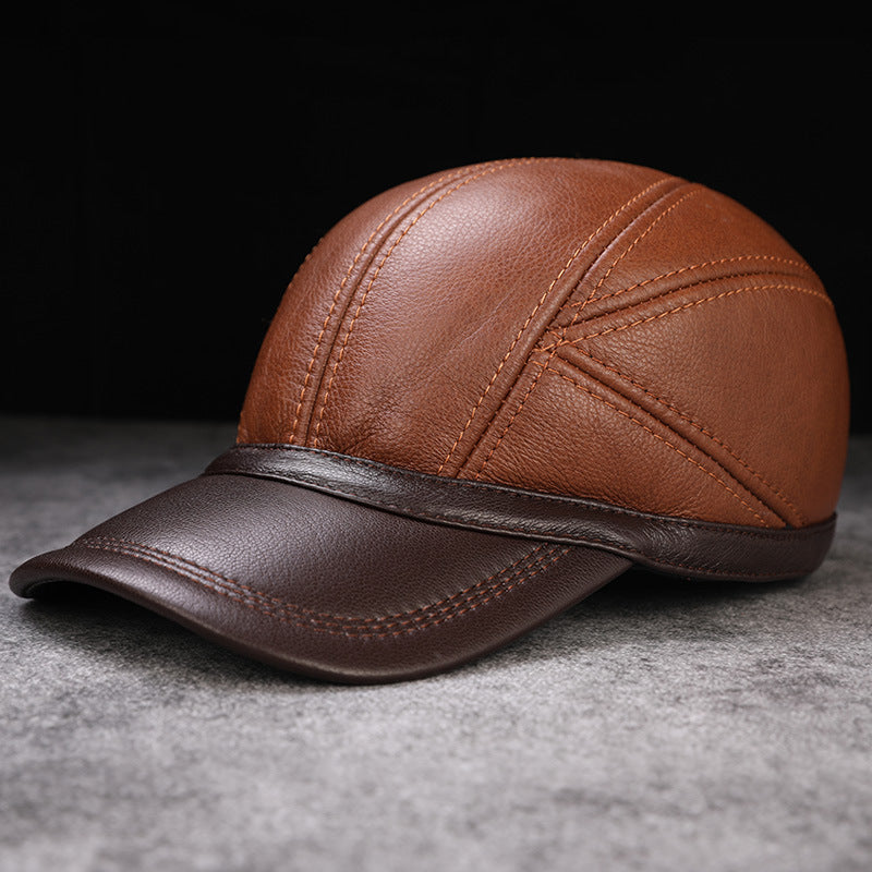 First Layer Leather Baseball Cap