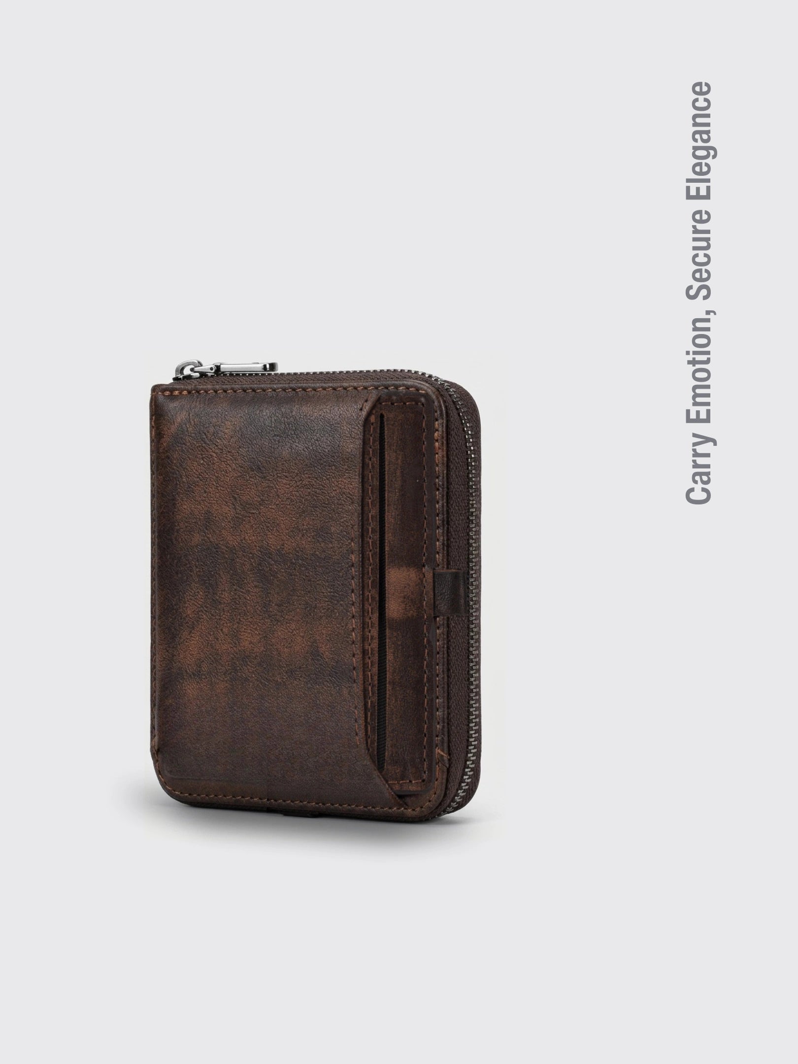 Men'S Short Head Leather Wallet