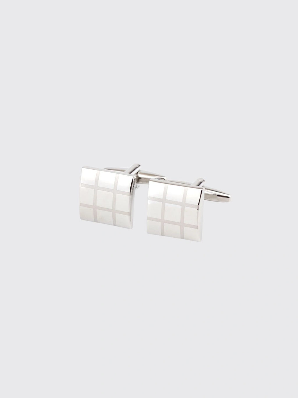 Square Plaid French Shirt Cufflink