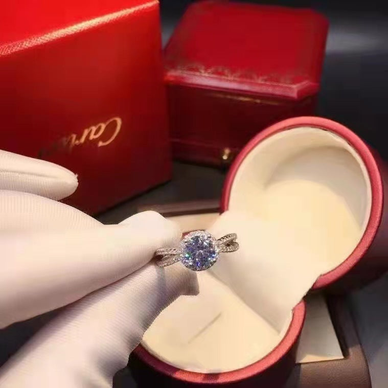 925 Silver Gold Plated Ring