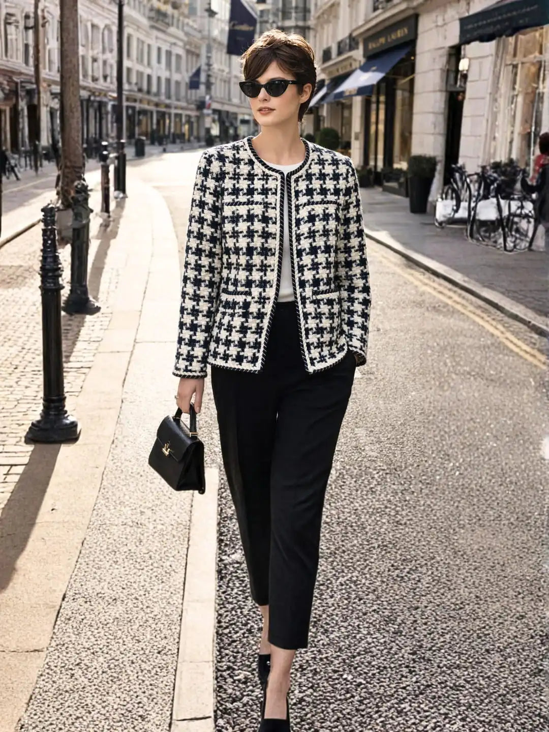 Houndstooth Small Fragrance Jacket