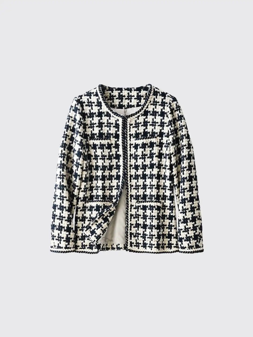 Houndstooth Small Fragrance Jacket Navy Blue L
