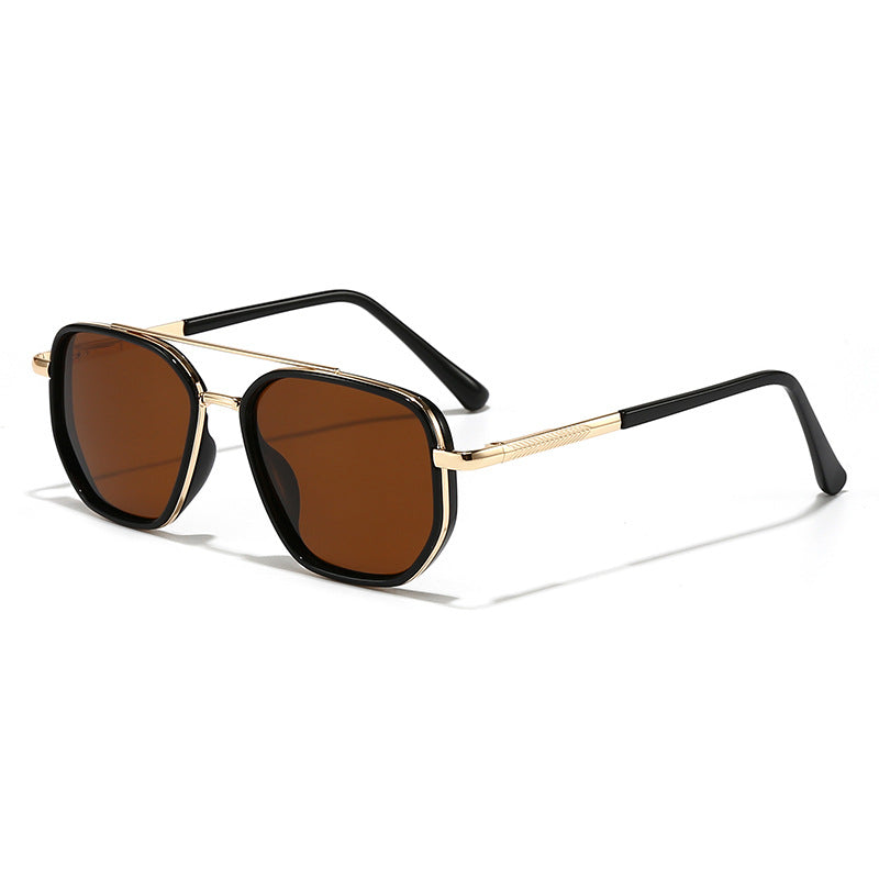 New UV-Protective Chanel-Style Metal Sunglasses For Men