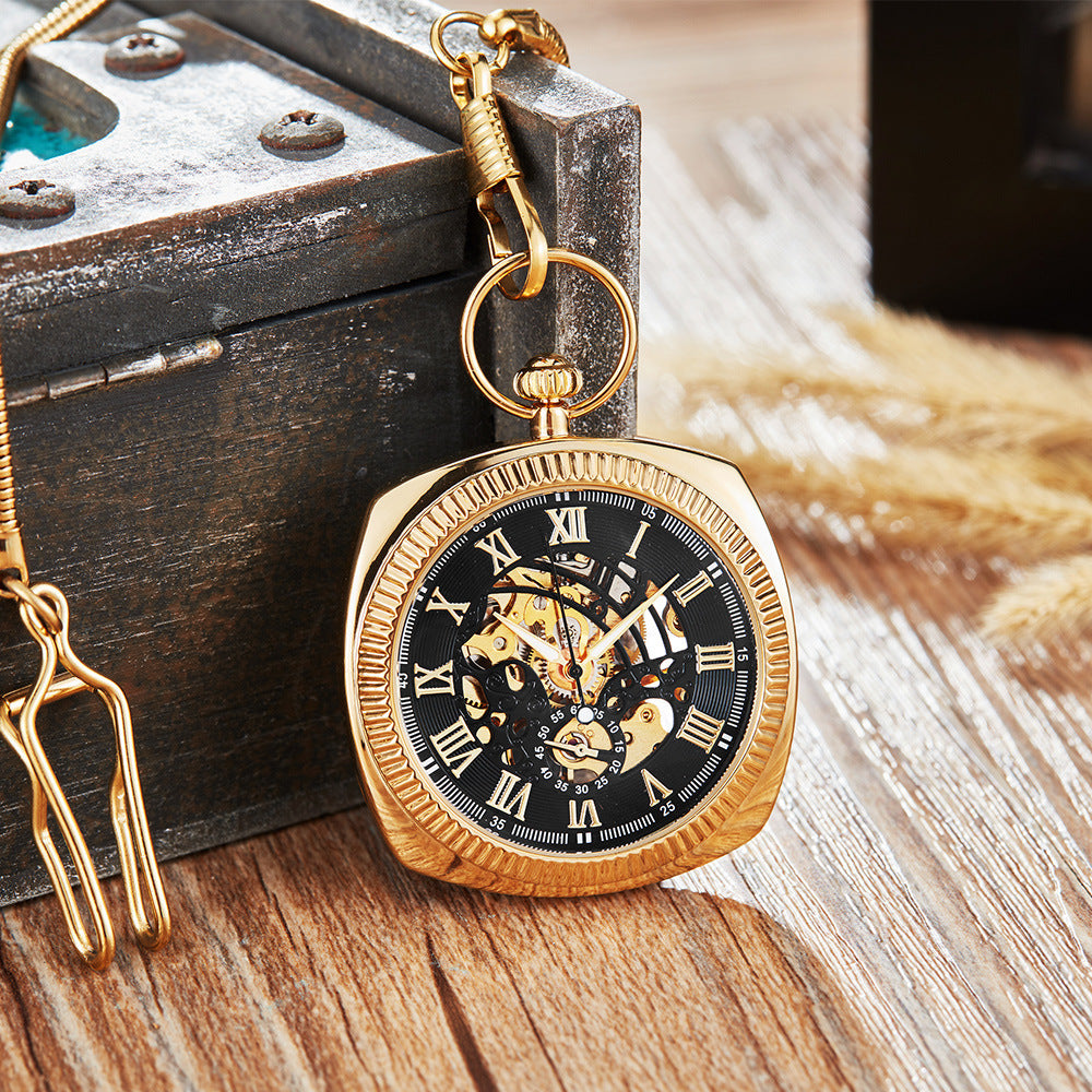 Classic Retro Pocket Watch With A Chain