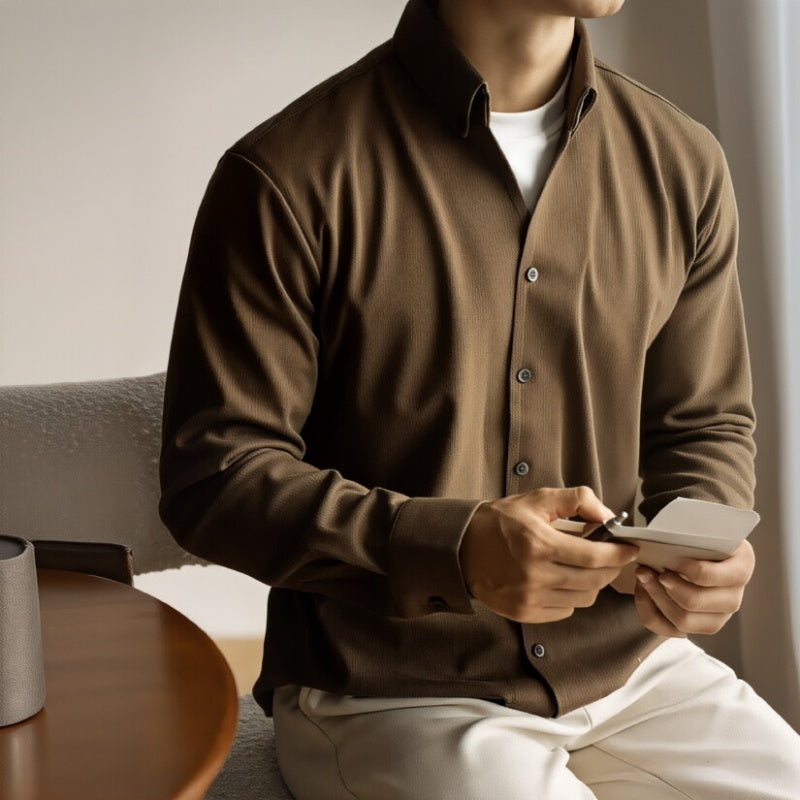 Warm V Neck Long Sleeve Shirt