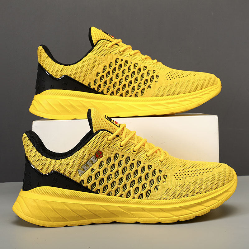 Men's Lightweight Trendy Sneakers Yellow