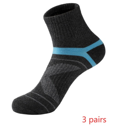 Sports socks basketball socks Dark grey 3pcs One size