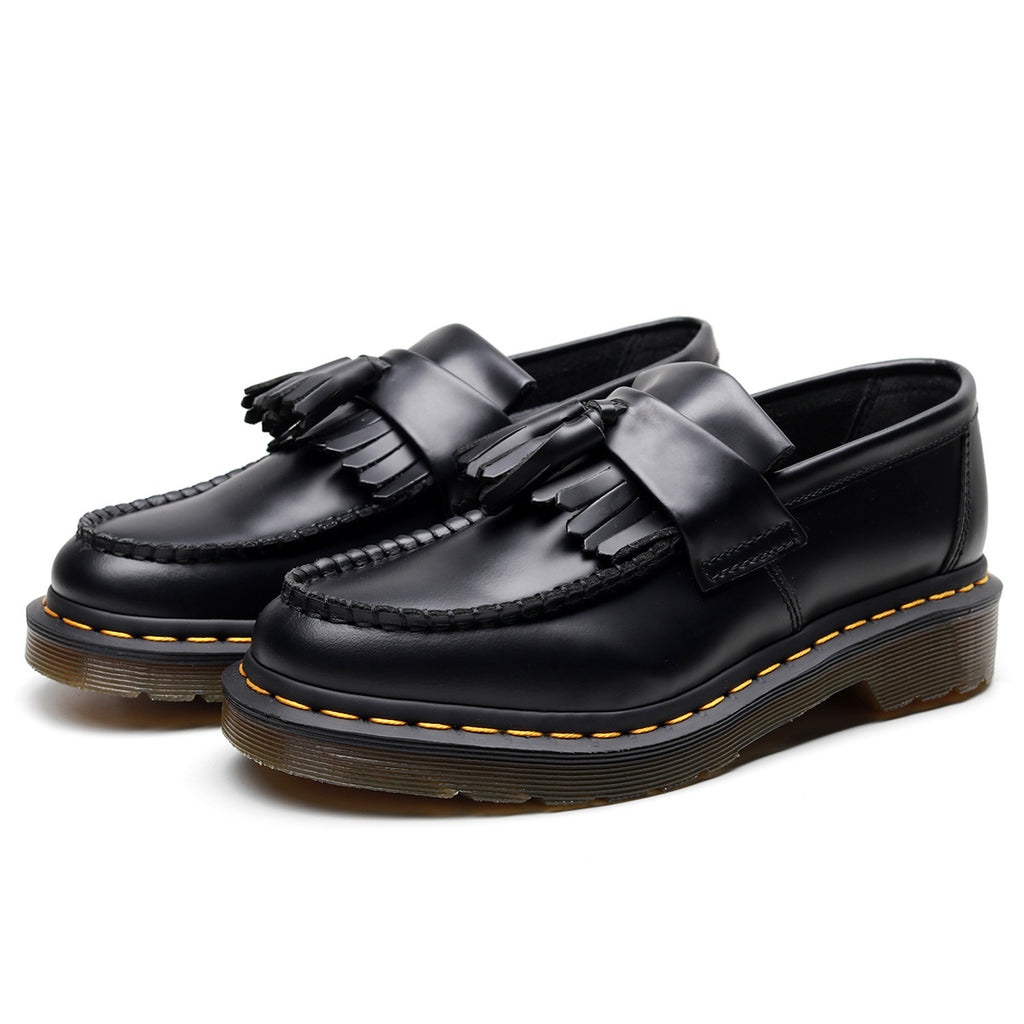 Leather Tassel British Loafers