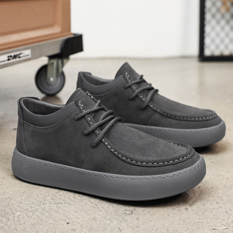 Casual Lace Up Martin Boots Gray