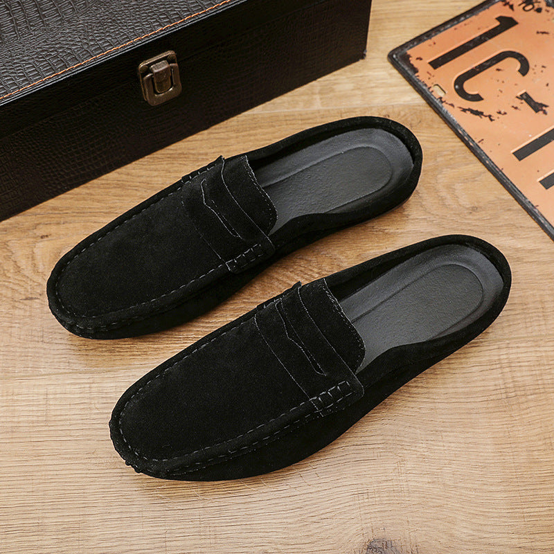 Men's Casual Half Slippers Black