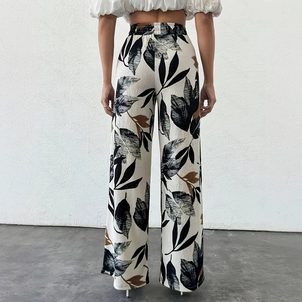 Bohemian Style Floral Print Pants