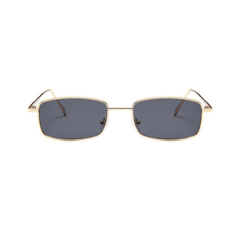 Retro Sunglasses For Men And Women Gold Frame Gray Piece