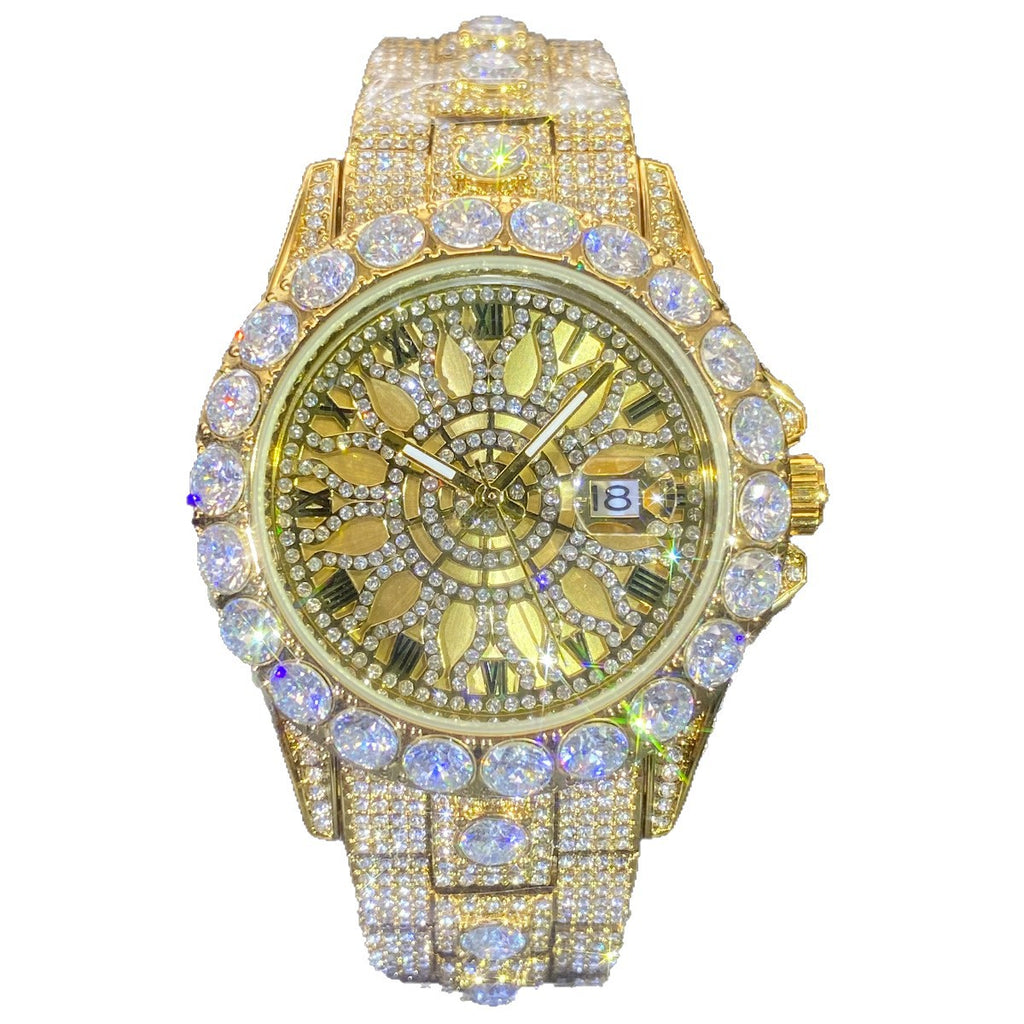 Men's Watch High-end, Fully Diamond-encrusted, Ultra-glitzy