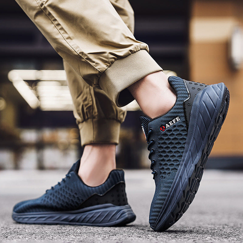 Men's Lightweight Trendy Sneakers Dark Blue