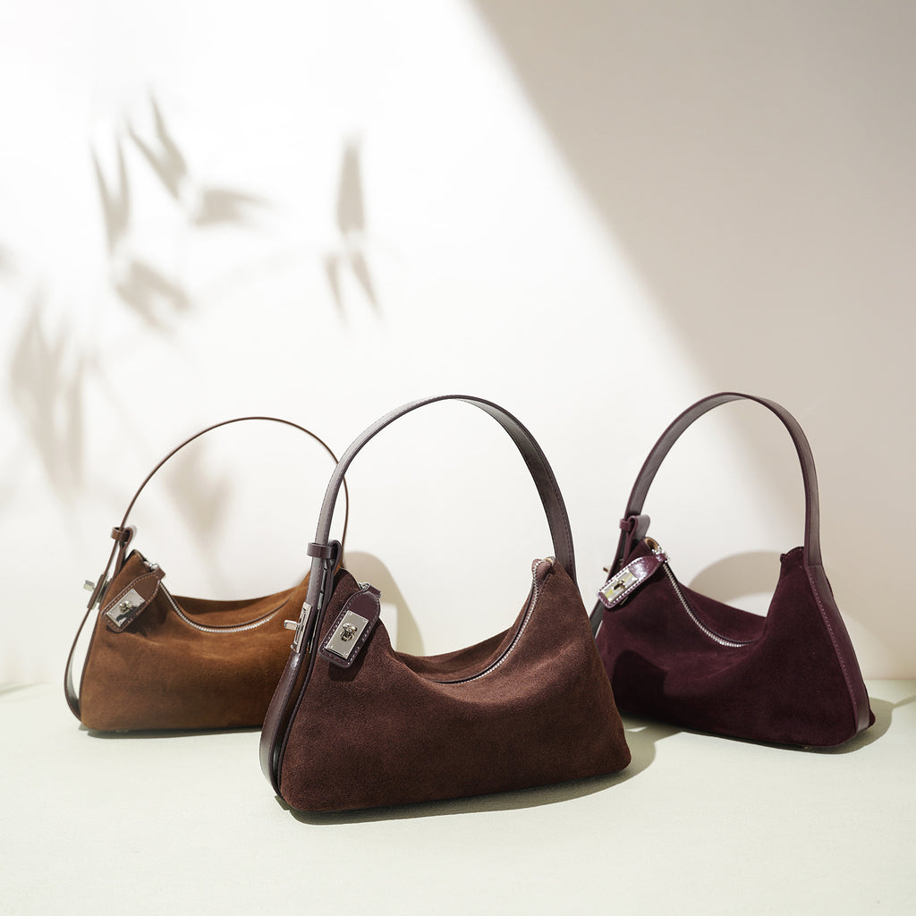 Retro-chic Soft Crescent-shaped Dumpling Bag
