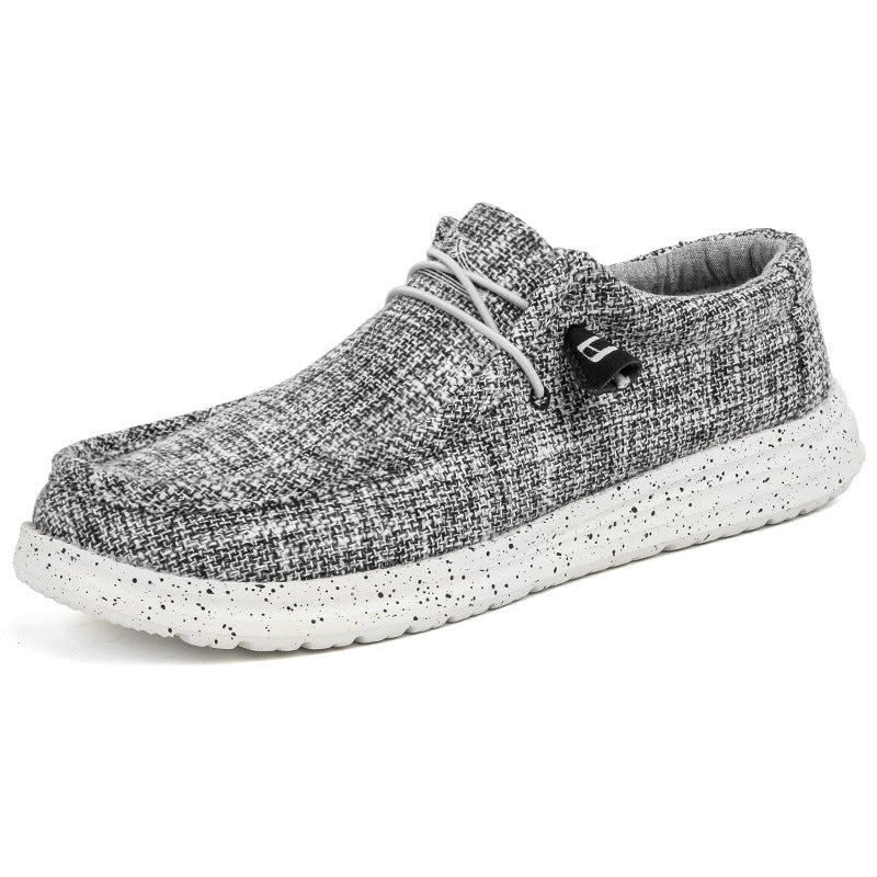 Men's Fashion Casual Canvas Shoes 552Black and White
