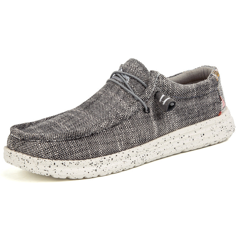Men's Fashion Casual Canvas Shoes 552Black and Gray