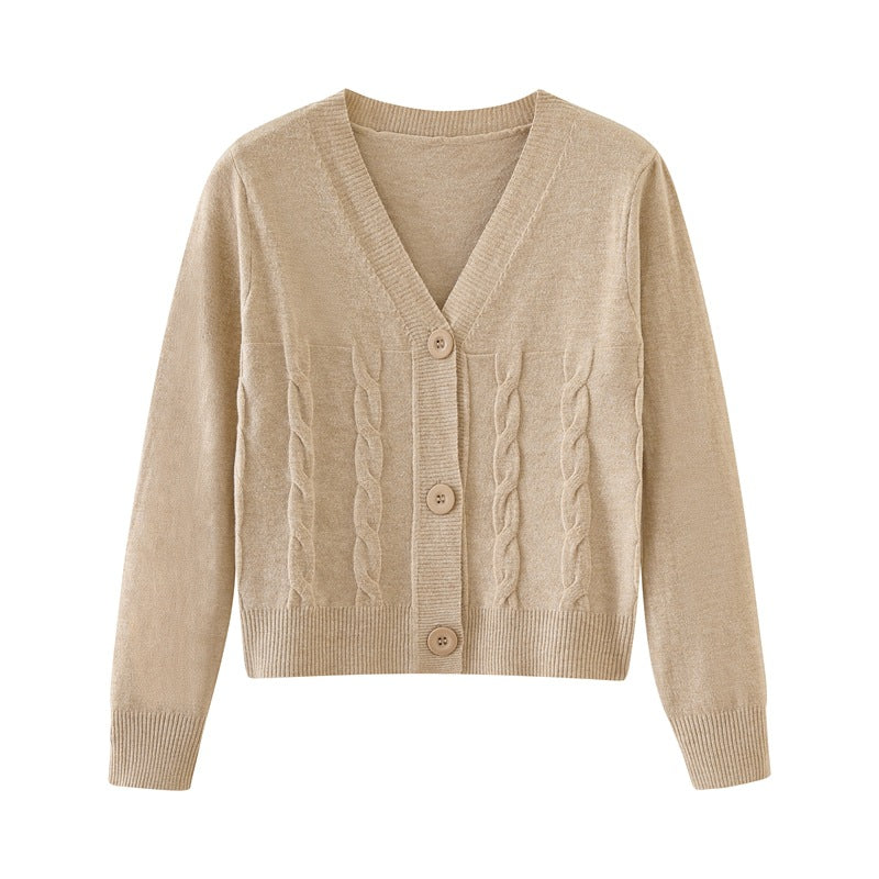 Versatile Casual Shirt Loose Camel