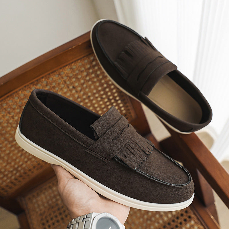 Matte Leather Loafer Coffee