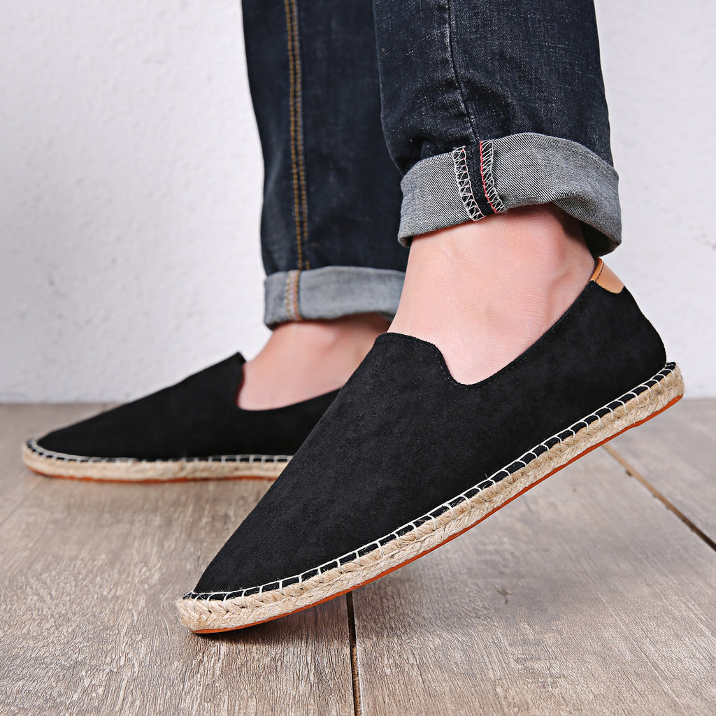 Sweat-absorbent Breathable Loafers T206 Black