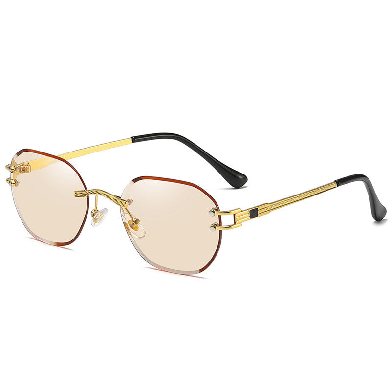 Trimming Sunglasses Ocean Lens Glasses Light Tea