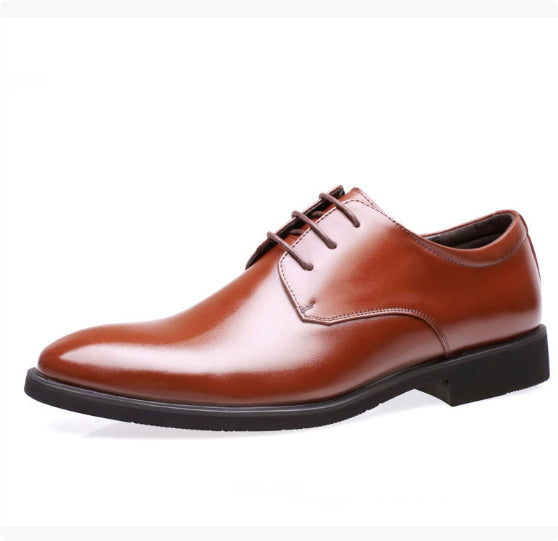 Mazefeng Men Leather Shoes Casual Top Quality Oxfords Men Genuine Leather Dress Shoes Business Formal Shoe Plus Size Wedding 44 Brown1