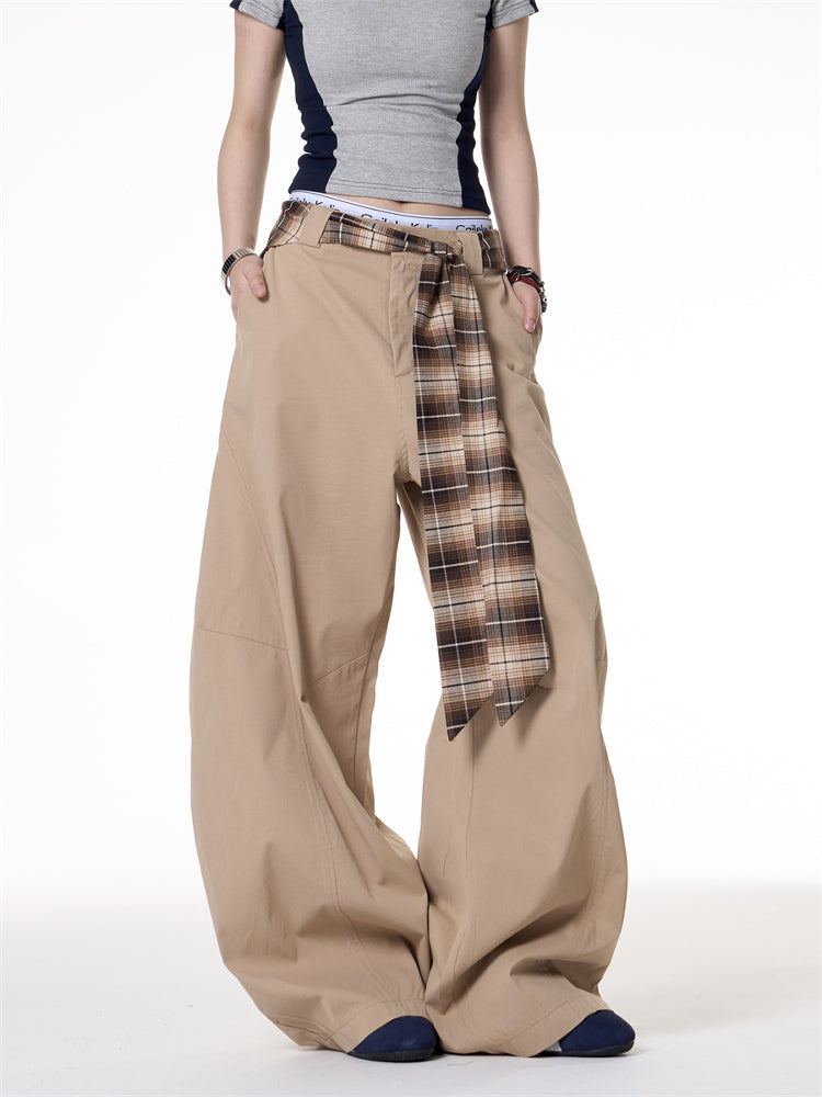 Retro Machete Casual Wide-leg Pants