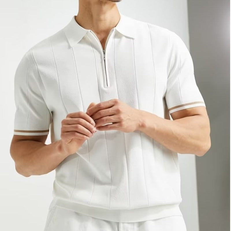Short-sleeved Polo Shirt White