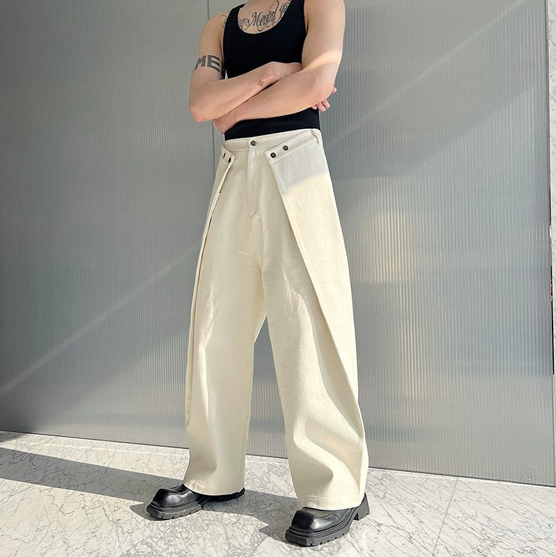 Korean-style Casual Pants For Men Loose Fit