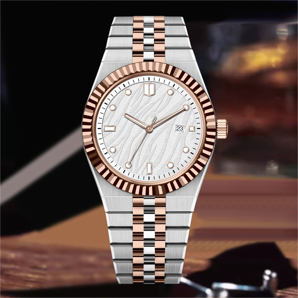 High-End Business Steel-Strap Quartz Watch