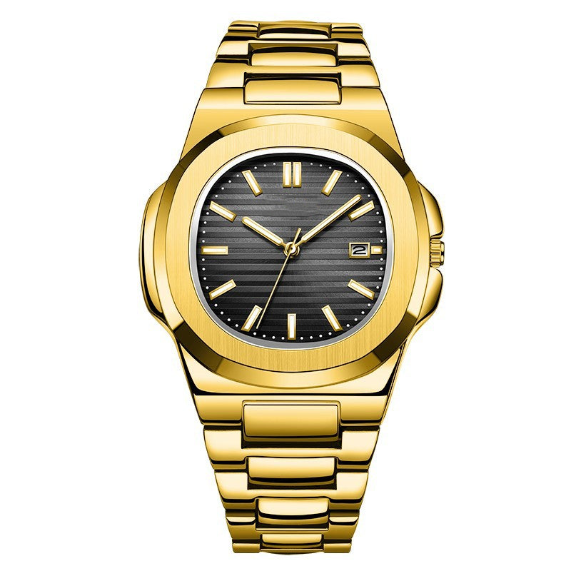 Steel Belt Calendar Luminous Watch