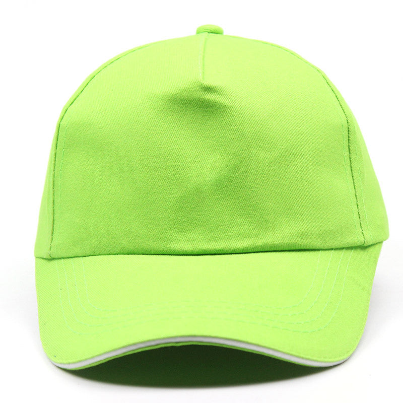 Baseball Cotton Embroidery Work Cap Green L