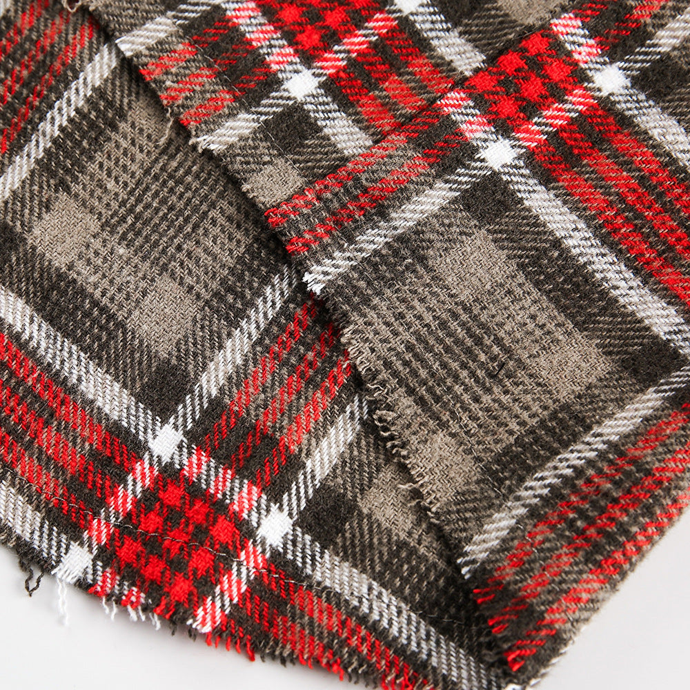 Retro American-Style Plaid Shirt
