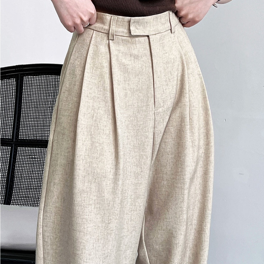 Loose Old Money Style Suit Pants