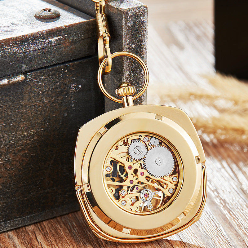 Classic Retro Pocket Watch With A Chain