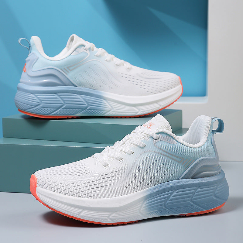 Lightweight Mesh Surface Sneaker White And Blue