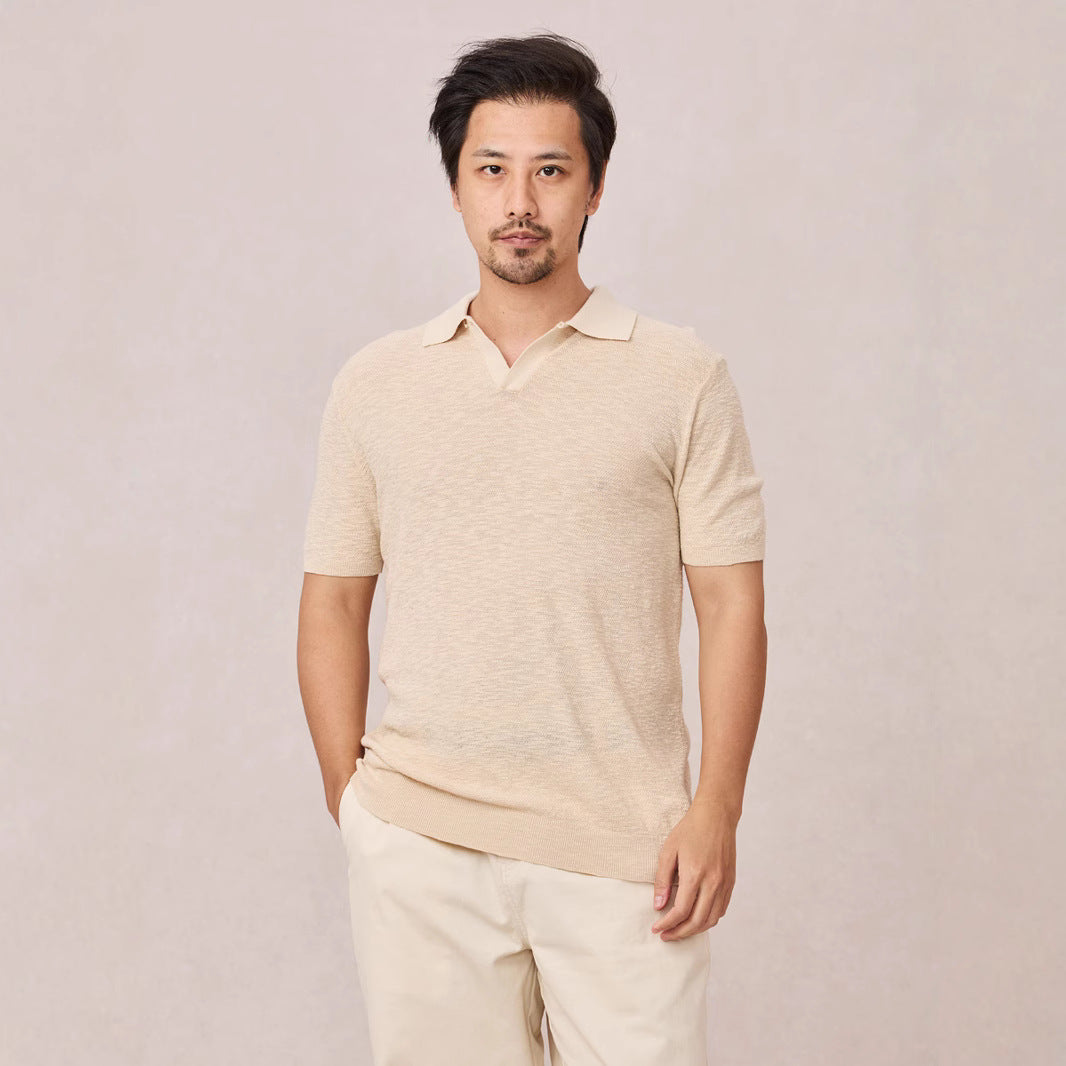 Mens Slim-fit Business Polo Shirt