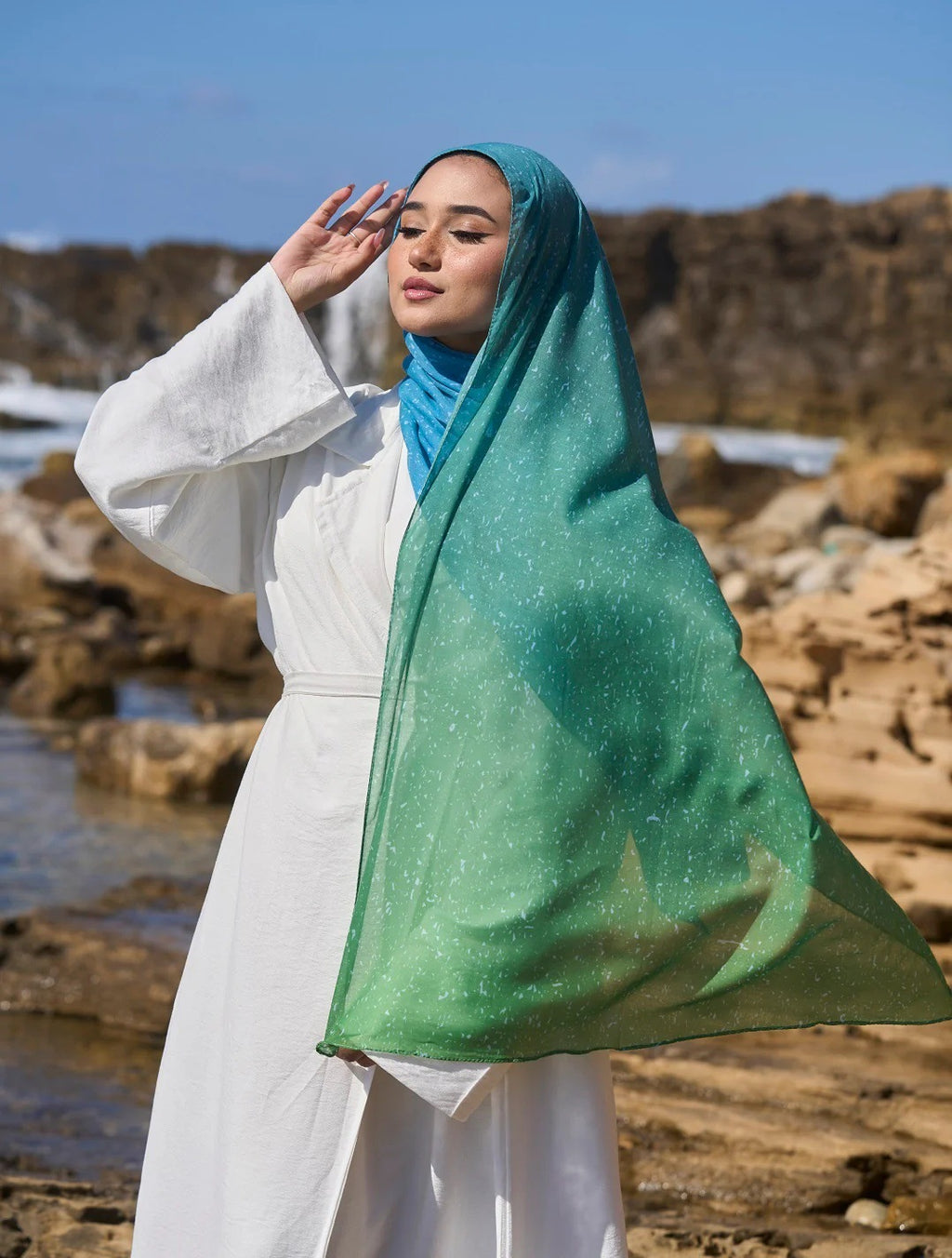 Satin Hijab Printed Shawl Headscarf 27style Above 175cm