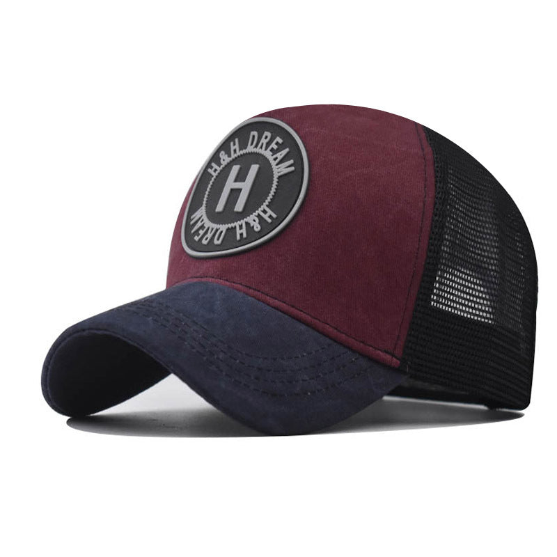 Embroidered Baseball Washed Old Peaked Cap