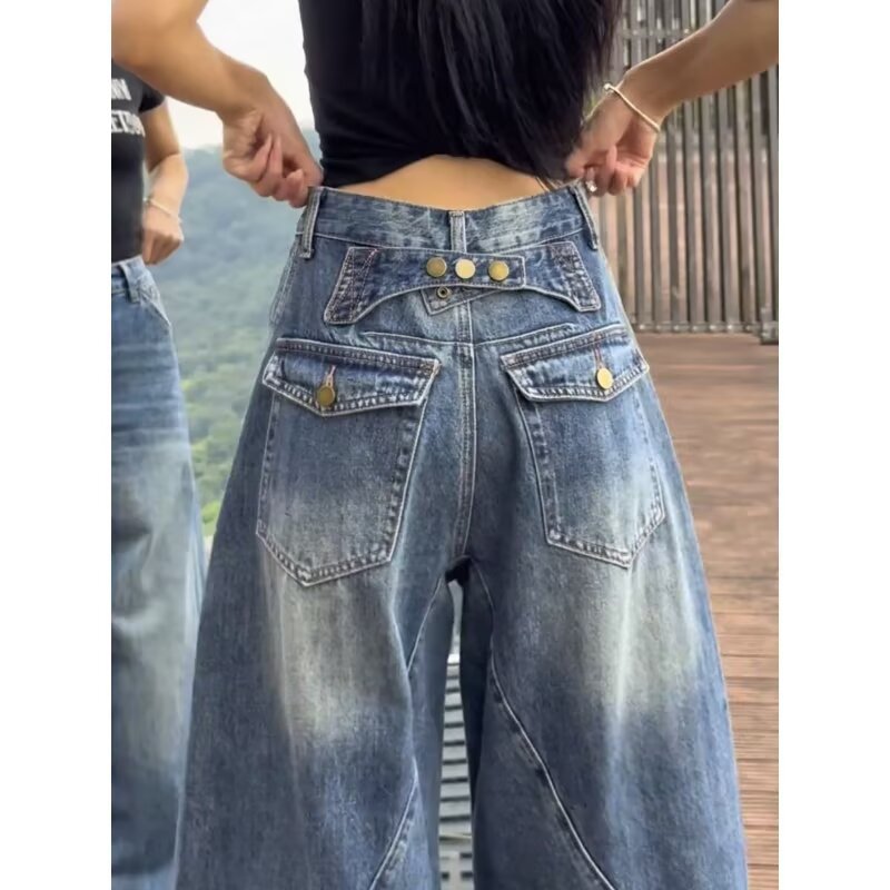 Retro Baguette Banana Denim Jeans