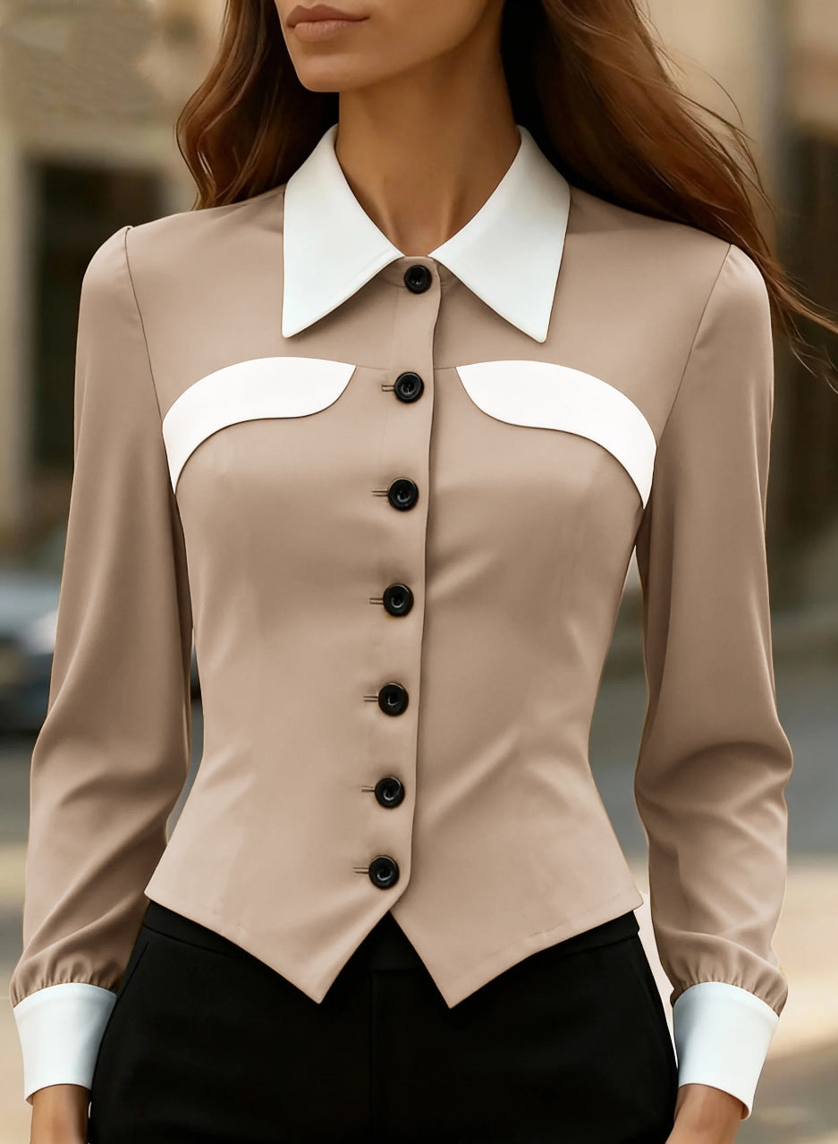 Slim-fit Shirt For Women Khaki