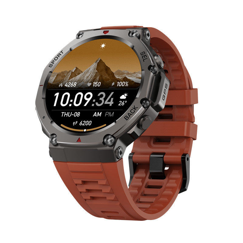 Smartwatch With AMOLED Display And Bluetooth Calling Red