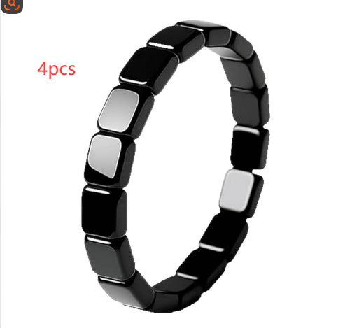 Square Black Tourmaline Bracelet Men's